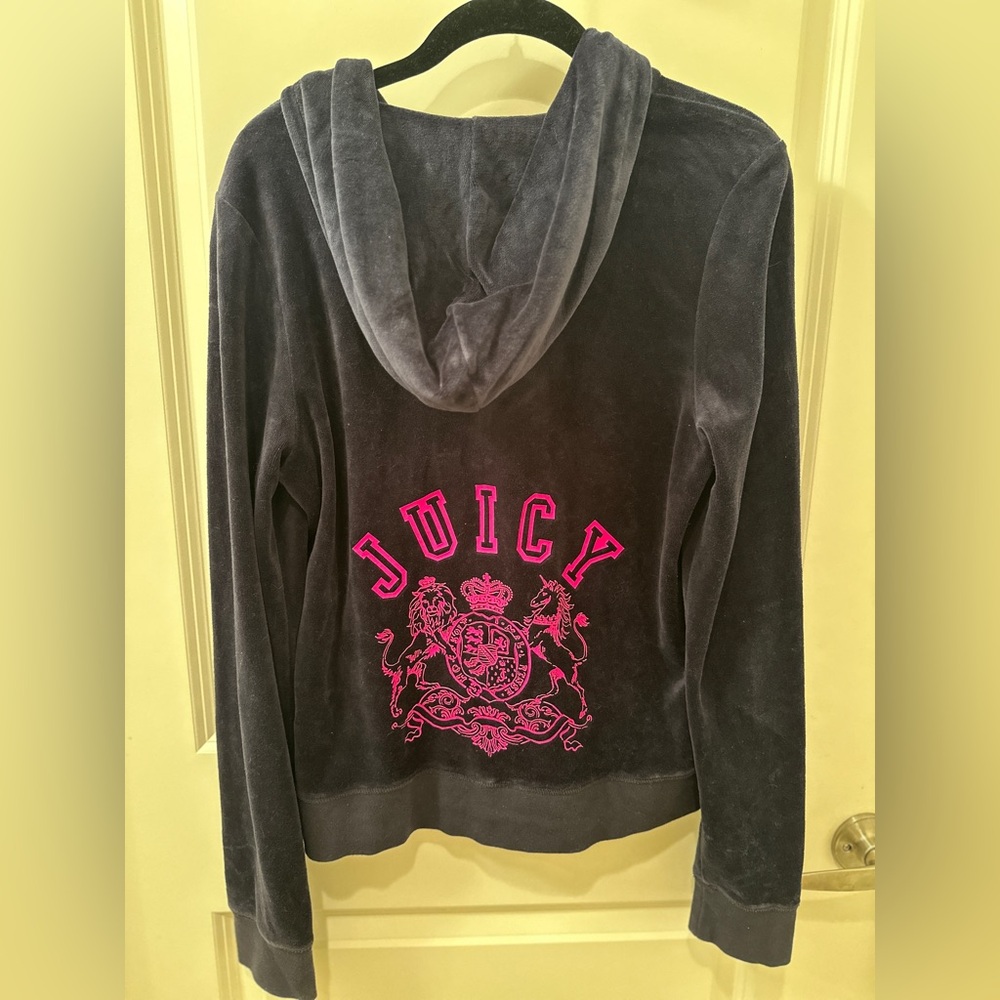 Vintage Juicy Couture Navy Low Rise Jump Suit Size XL